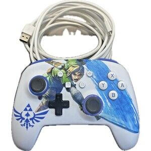 Nintendo Switch Power A Wired Zelda Controller - With Cord - Tested Working!